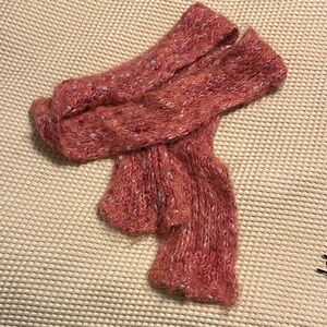 Kids Pink Knit Scarf with Bling